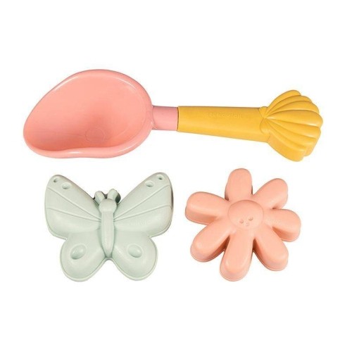 LD Sandkasten-Spielzeug 3-teilig, Flowers & Butterflies Beach Set