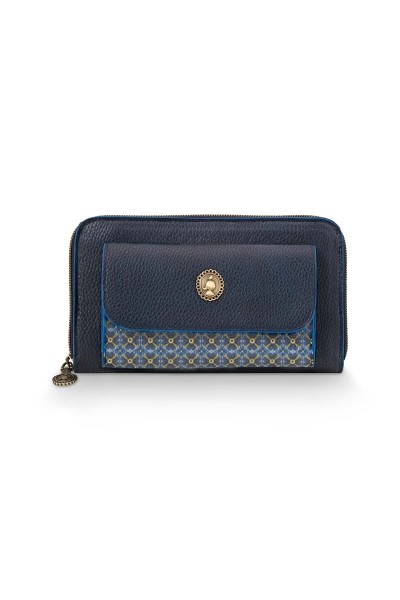 Wally Wallet Pocket Blue 19.5x4.5x11cm