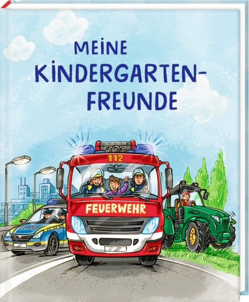 Freundebuch meine Kindergartenfreunde Bunte Fahrzeuge