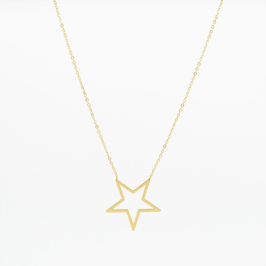 OOZOO Halskette "Big Star" - Gold