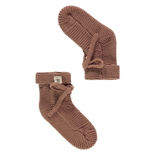 baby slippers mochas Strick