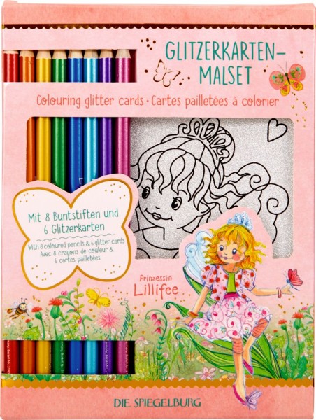 Glitzerkarten-Malset Prinzessin Lillifee