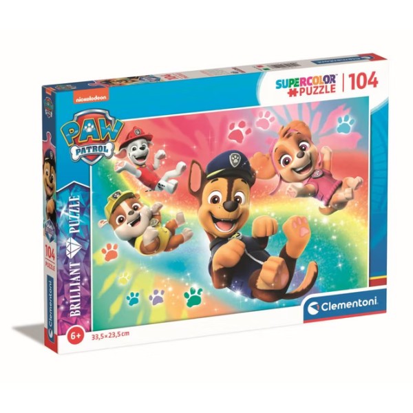 Puzzle 104 Brilliant Effekt Paw Patrol