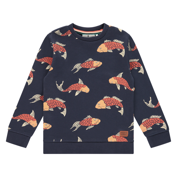 Sweatshirt dark royal Fische