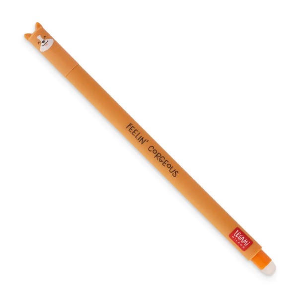 Löschbaren Gelstift - Erasable Pen mit Corgi Motiv