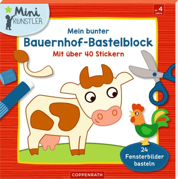 Mein bunter Bauernhof-Bastelblock - MiniKünstler