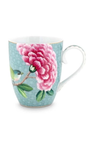 Mug Large Blushing Birds Blue 350 ml