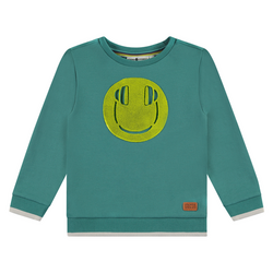 Sweatshirt Smiley grün