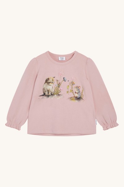 Shirt Ajsa Katze dusty rosa