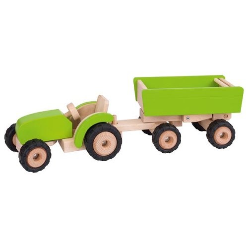 Traktor grün mit Anhänger