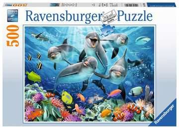 Puzzle Delfine im Riff 500 Teile