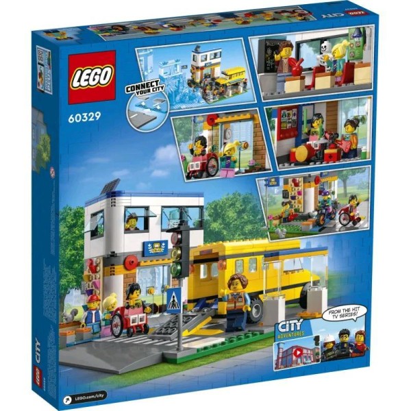 Lego City Schule mit Schulbus