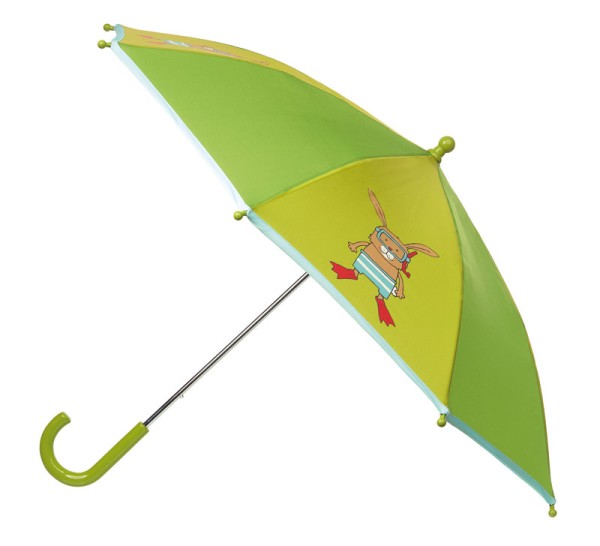 Regenschirm Hase grün