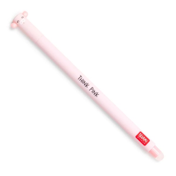 Löschbaren Gelstift - Erasable Pen mit Schweinchen-Motiv