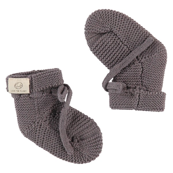 baby slippers grey