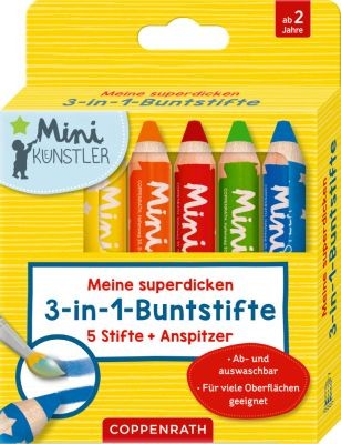 Meine superdicken 3-in-1-Buntstifte - MiniKünstler