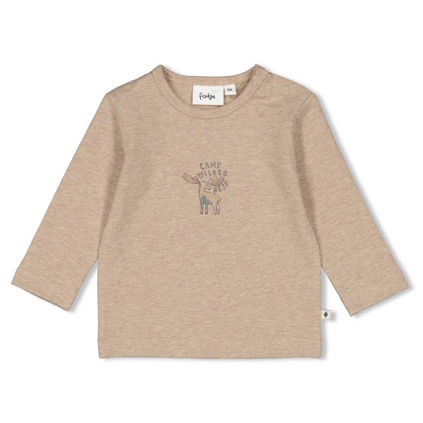 Langarmshirt Camp Wilderness taupe melange