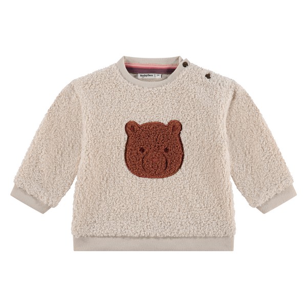 Teddypullover beige