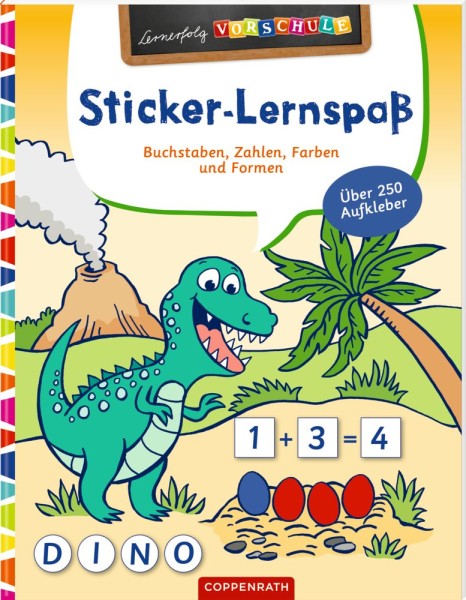 Lernerfolg Vorschule: Sticker-Lernspaß (Dinosaurier)