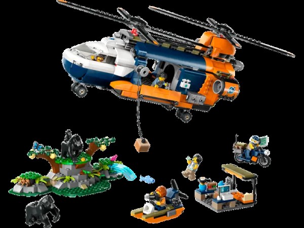 Lego City Dschungel Forscher-Hubschrauber