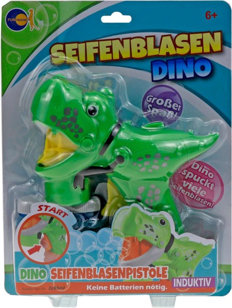Seifenblasenpistole Dino grün