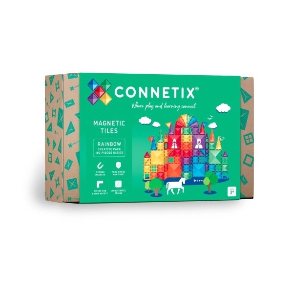 Connetix Magnetbausteine Rainbow Creative Pack - 102 Teile