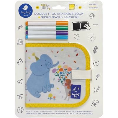 Mini-Malbuch Elefant mit 4 Wishy Washy Stiften