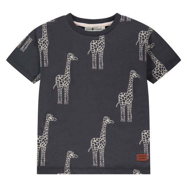 T-Shirt GIraffe dark grey