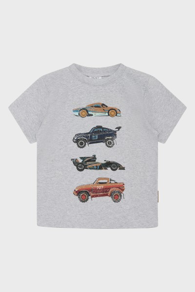 T-Shirt Arthur Autos pearl grey melange